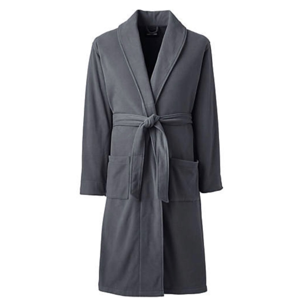 ~Lands’ End~ Men’s XL Blue Fleece Robe